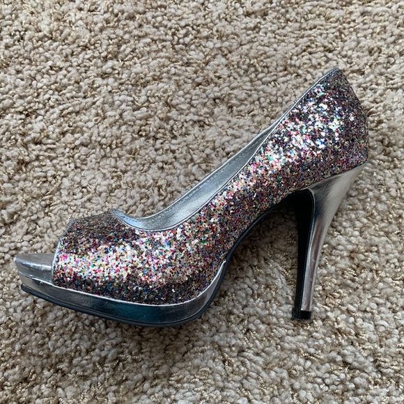 Rampage Multi Sparkle Heels - Picture 2 of 9